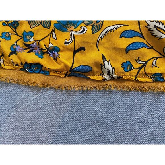 Silence and Noise (Urban Outfitters) Yellow Floral Print Dress Size Small - Picture 6 of 10
